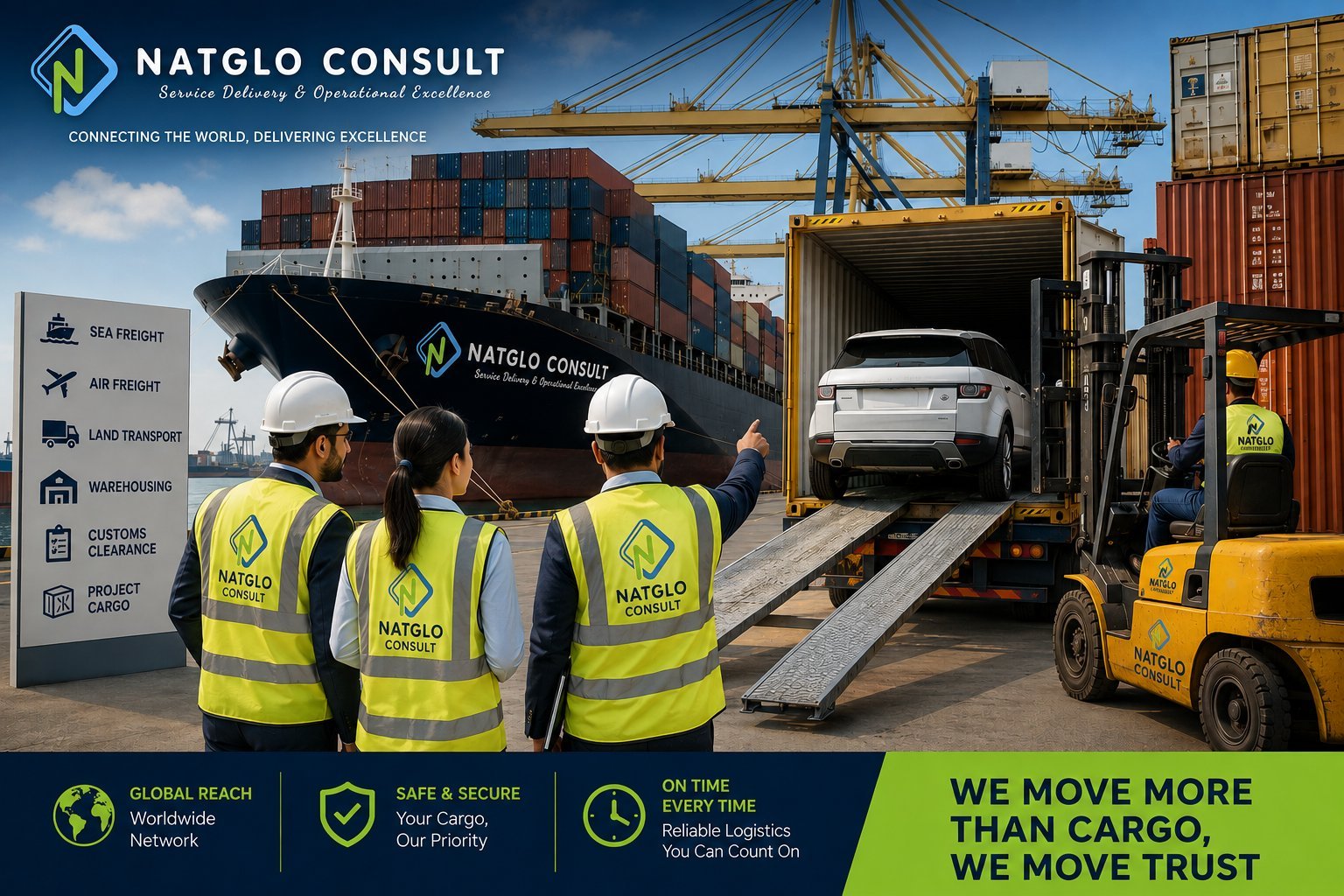 Freight forwarding from the USA to Ghana